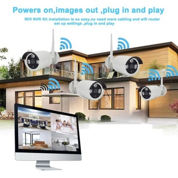 НАБОР МОНИТОРИНГА ИЗ БЕСПРОВОДНОЙ WIFI КАМЕРЫ 5 МП