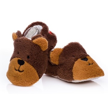 CIEPŁE BUCIKI NIEMOWLĘCE NIECHODKI MIŚ 6-12 MSC