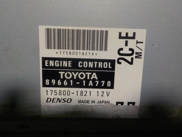 COROLLA 2.0D E11 ŘÍZENÍ MOTORU