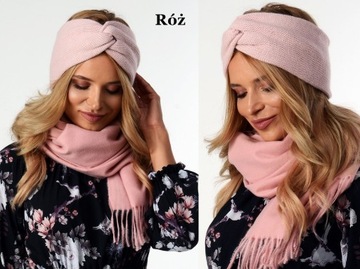 СТИЛЬНАЯ ТЕПЛАЯ ЖЕНСКАЯ ПОВЯЗКА НА ГОЛОВУ, ПОЛЬСКОЕ ПРОИЗВОДСТВО