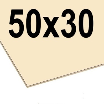 HDF 3mm 500x300 WANILIA 1STR. LASER CNC DECOUPAGE
