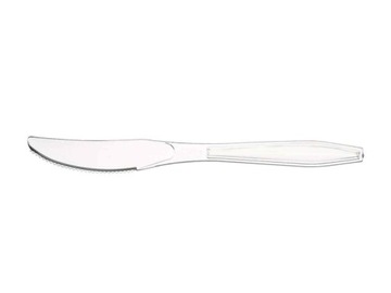 NOŻE jednorazowe przeźroczyste plastik LUX 50szt.