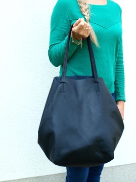 КОЖАНАЯ СУМКА-ШОППЕР КОСМЕТИЧЕСКАЯ СУМКА 2В1