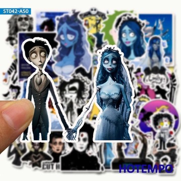 Наклейки «Труп невесты Бертона» Beetlejuice PL