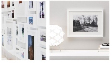 РИББА Рамка, белая, 30x40 см