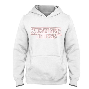 Bluza kangurka STRANGER THINGS biała r 152