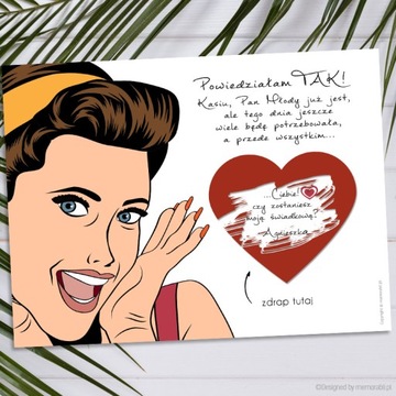 СКРЕТЧ-КАРТА - для свидетелей РЕТРО-свадьбы