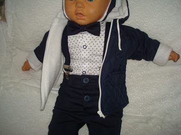 КОМПЛЕКТ КУРТКА ОДЕЖДА/КРЕСТЕНИЕ/ХЛОПКОВЫЙ ФЛИС /62