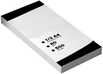 PAPIER DO WYDRUKU KSERO RECEPT 1/3 A4 500 ark ryza