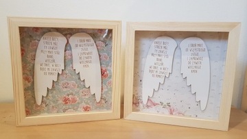 Рамка с крыльями КРЕЩЕНИЕ ПОДАРОК ​​НА ОДИН ГОД