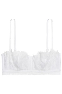 H&M nowy biustonosz koronkowy bandeau 75B