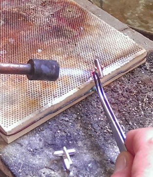 Złote Spinki do mankietów | Prezent z grawerem