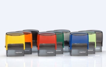 Штамп для печати компании - именной офисный штамп - логотип - WAGRAF B3S - 6 строк