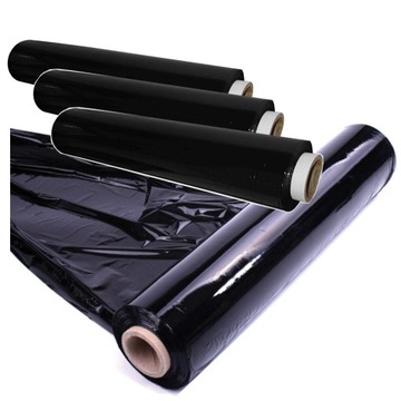 FOLIA STRETCH STRECZ CZARNA ROLKA 3 K G EXTRA MOCNA i KRYJĄCA XL