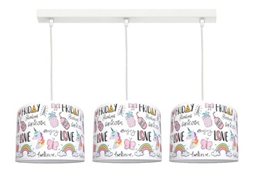Lampa wisząca UNICORN lub RAKIETY 3 - można LED