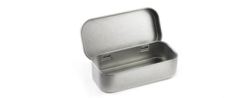 МЕТАЛЛИЧЕСКАЯ КОРОБКА ДЛЯ ХУДОЖЕСТВЕННЫХ ПЕРЬЕВ