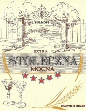 Etykiety, naklejki na bimber- Stołeczna - 10 sztuk