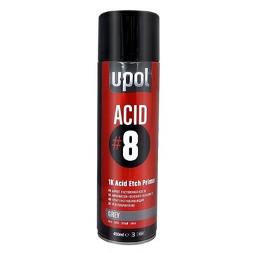 U-POL ACID8 серый грунт-спрей для травления