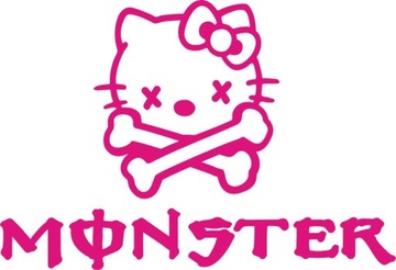 Hello Kitty Monster High Naklejki RÓŻNE KOLORY