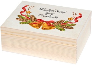 Pudełko świąteczne personalizacja prezent mikołaj