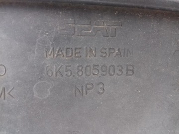 VW CADDY POLO CLASSIC 6K5 СПОЙЛЕР ПЕРЕДНЕГО БАМПЕРА