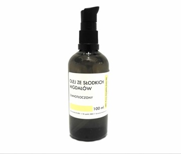 OLEJ ZE SŁODKICH MIGDAŁÓW 100ml zimnotłocz pompka
