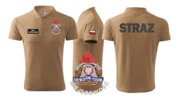 KOSZULKA POLO STRAŻ OSP PSP Logo KSRG HAFT NOMEX