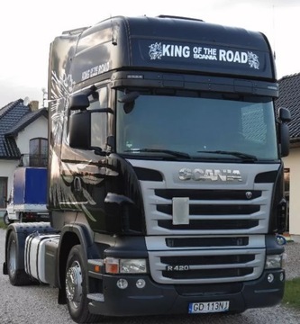 НАКЛЕЙКИ SCANIA R TOPLINE НАКЛЕЙКА ШАБЛОН 7 ХРОМ