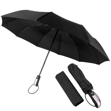 Porządny parasol parasolka automaty unisex składana włókno lekka pokrowiec