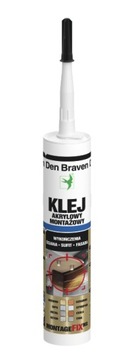 DEN BRAVEN KLEJ MONTAŻOWY DO PANELI PCV - BIAŁY
