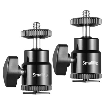 2x mini głowica kulowa SmallRig na zimną stopkę do akcesoriów foto video
