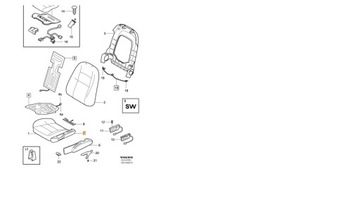 KRYT SEDADLA ŘIDIČE ORIGINÁLNÍ VOLVO XC90