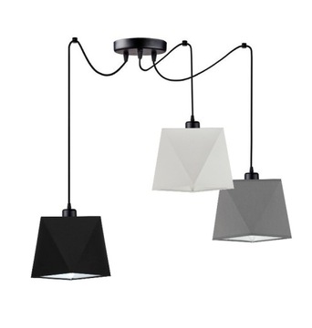 LAMPA PAJĄK Wisząca LED LOFT ABAŻUR Spider DIAMENT