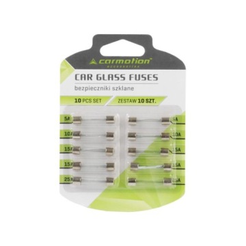 СТЕКЛЯННЫЙ ПРЕДОХРАНИТЕЛЬ 6 x 32 мм НАБОР ИЗ 10 ШТ.