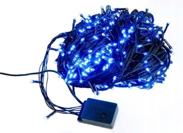 LAMPKI CHOINKOWE 300LED 22M NIEBIESKIE