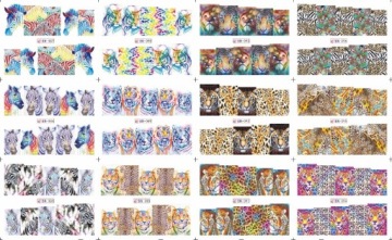 НАБОР водных наклеек на ногти 10 + 2 бесплатно