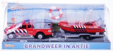 AUTO metal. STRAŻ + PRZYCZ. Z ŁODZIĄ św.dź KLOSZ