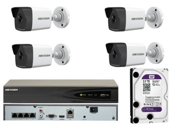 ZESTAW KAMER NA PARKNG MONITORING IP HIKVISION 4mp
