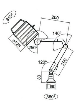 ЛАМПА ДЛЯ ТОКАРНО-ФРЕЗЕРНОГО СТАНКА 24В LED-2