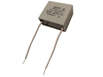 KONDENSATOR silnikowy MIFLEX 5uF MKSP-8 rozruchowy