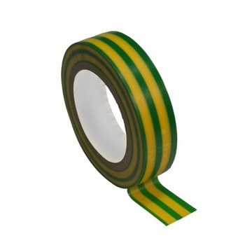 TAŚMA IZOLACYJNA IZOLACJA PVC 20M ŻÓŁTO - ZIELONA