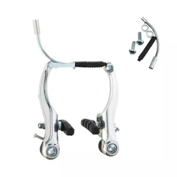 Szczęki hamulcowe rower V-Brake aluminiowe srebrne