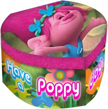 SZKATUŁKA BIŻUTERIĘ lusterko SERCE TROLLE PUPPY