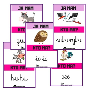 JA MAM, KTO MA? | Onomatopeje Zwierzęta | gra