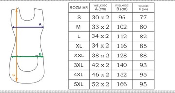 FARTUCH KASAK zakryte plecy wiązany RÓŻNE KOLORY r. M
