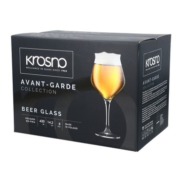 Kieliszki pokale degustacyjne do piwa 420ml KROSNO