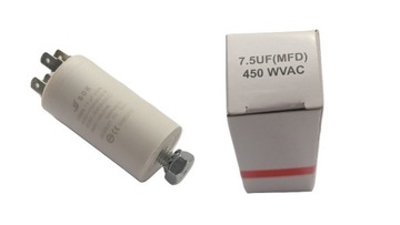 KONDENSATOR ROZRUCHOWY DO SILNIKA 7,5 uF 450 V
