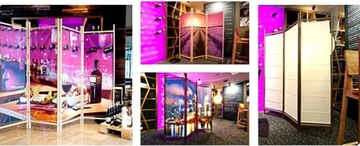 PARAWAN DEKORACYJNY POKOJOWY DREWNIANY ŚCIANKA PRZEGRODA ROYAL 180cm - 3skr