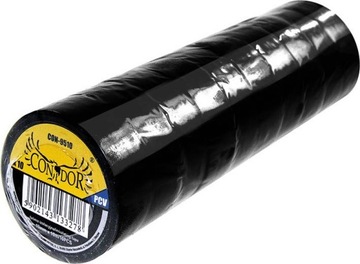 TAŚMA IZOLACYJNA PCV 19 MM x 10 M CZARNA - 10szt