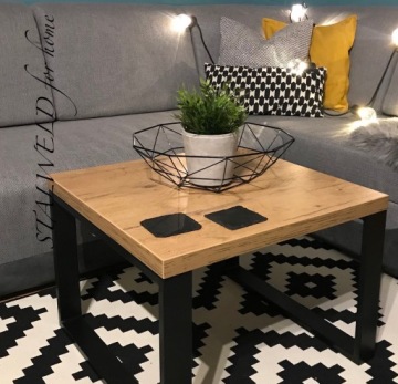 ЖУРНАЛЬНЫЙ СТОЛИК INDUSTRIAL LOFT 55x55x44 36мм